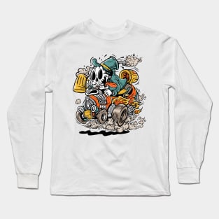 Skull Go Rider Beer Long Sleeve T-Shirt